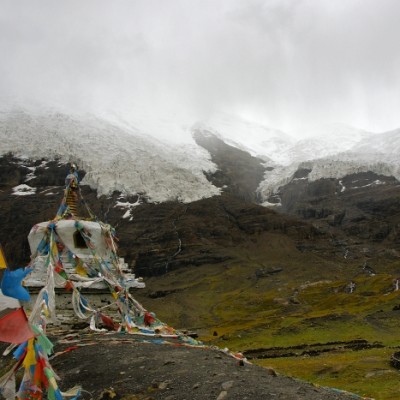 Karo La pass, on the road from Lhasa to Gyantse