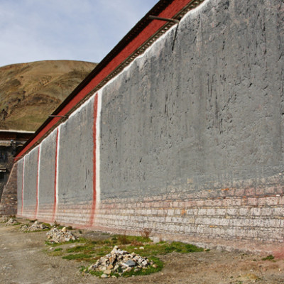 Wall of Sakya Monastery
