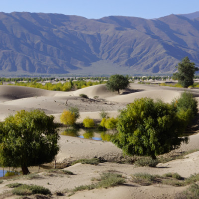 Sand dunes near Samye Monastery